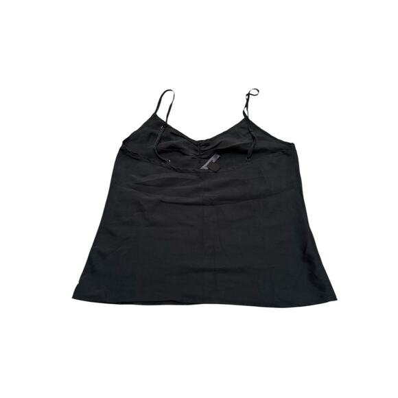 Vintage Express Silk Cami S Black Y2K Slip Top Lingerie Fairycore Whimsygoth - Picture 4 of 9